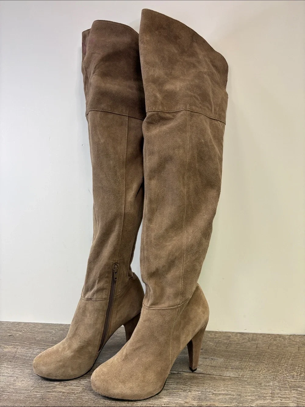 Steve Madden Focuss Brown Suede Over-the-Knee Boots Size 8